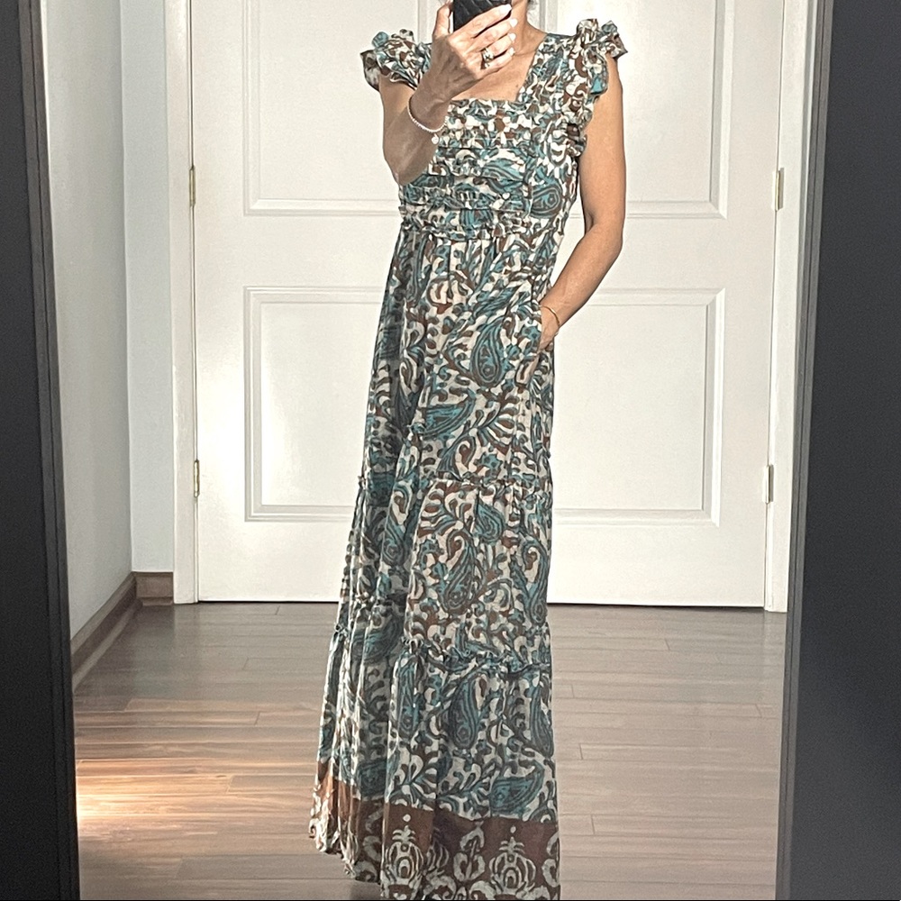 House of Harlow 1960 Teal Brown open back dress size XS NWT - Picture 3 of 15